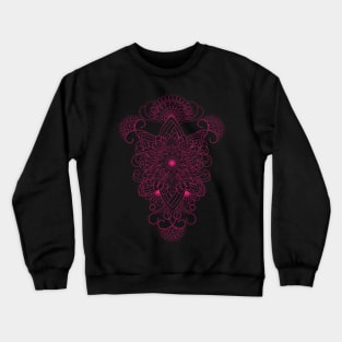 Minimalist Medallion Flower art-Sacred Mandala Flower Crewneck Sweatshirt